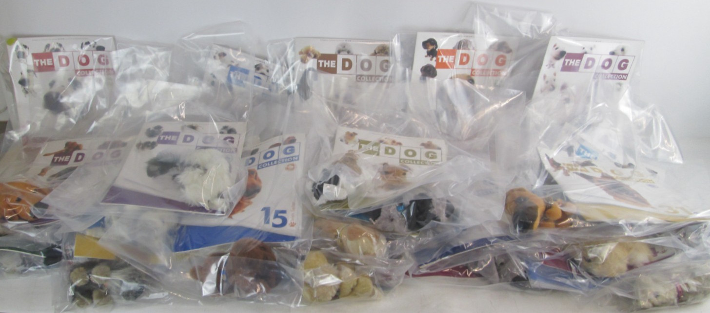 The Dog Collection Eaglemoss Magazine & Plush Dog Bundle 30+ Mixed Issues Lot
