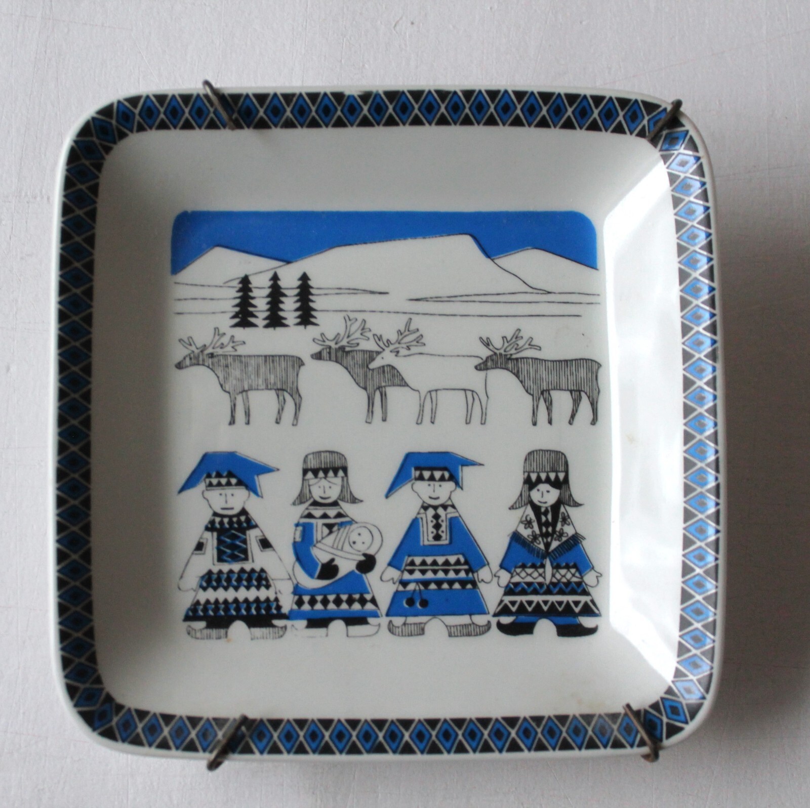 Vintage Province plate Lapland, Lappi, Arabia Finland