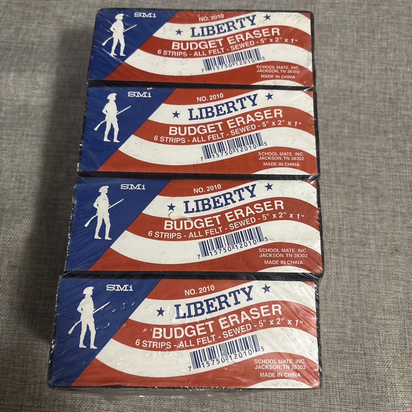 Chalkboard  Eraser Pk Of 12 School Mates Inc Liberty Budget No 2010