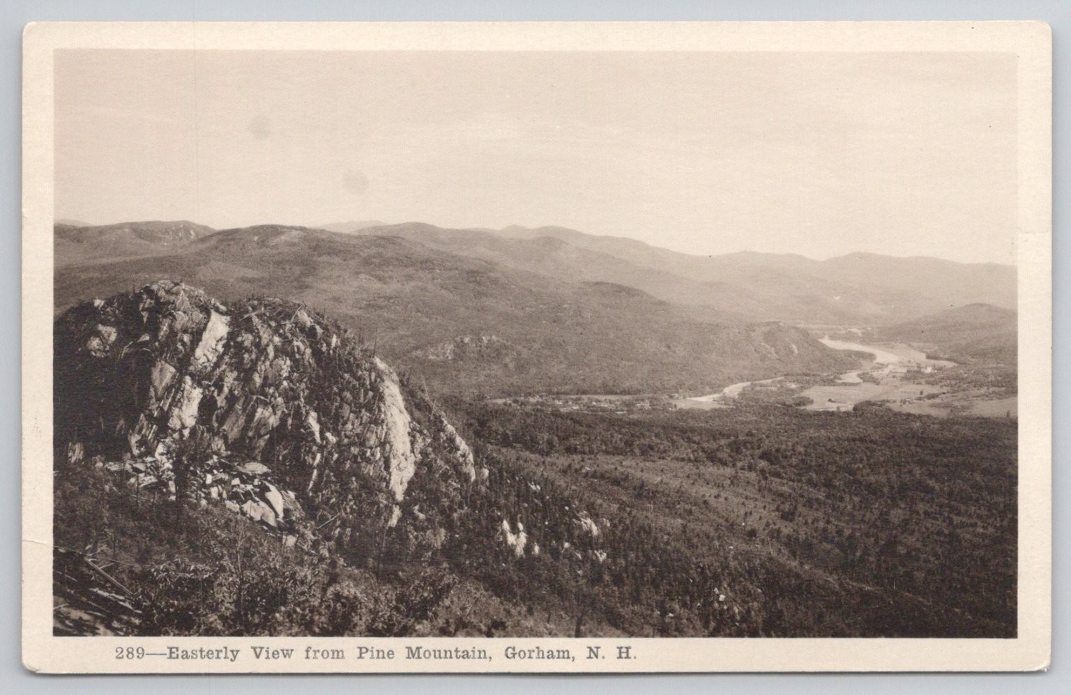Easterly View from Pine Mountain Gorham NH White Mountains Shorey Studio