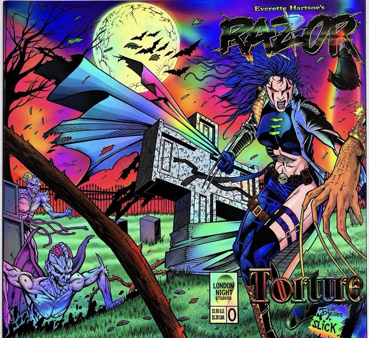 RAZOR Torture #0 Pre-Production Prototype Chromium 1995 Jude Millien/ULTRA RARE