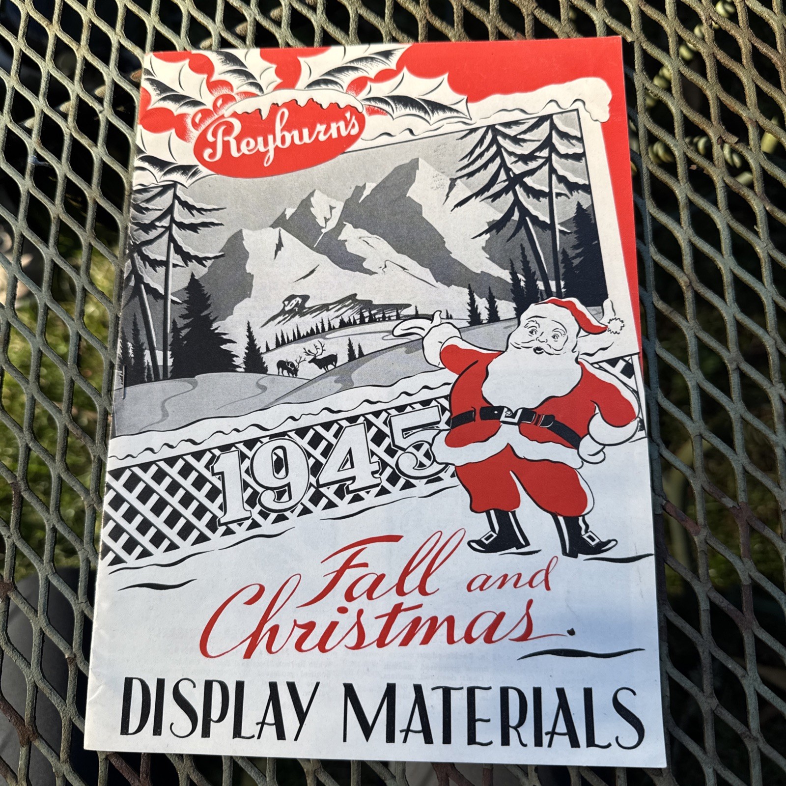 Vintage Christmas And Fall Display Materials 1945 Rayburn’s 
