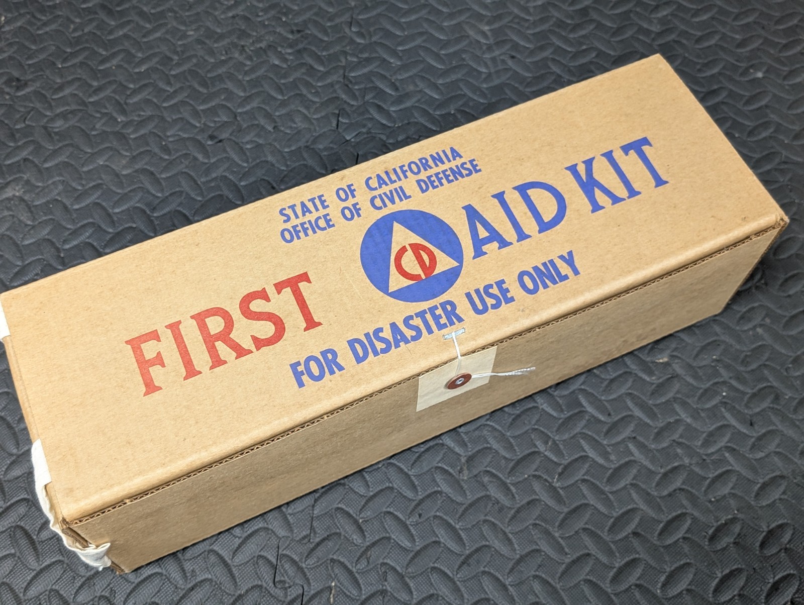 Vintage California Civil Defense First Aid Kit - UNOPENED