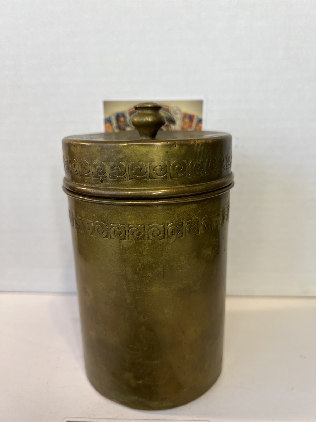 Antique 1920s-1930 Art Deco Bradley & Hubbard Brass Humidor