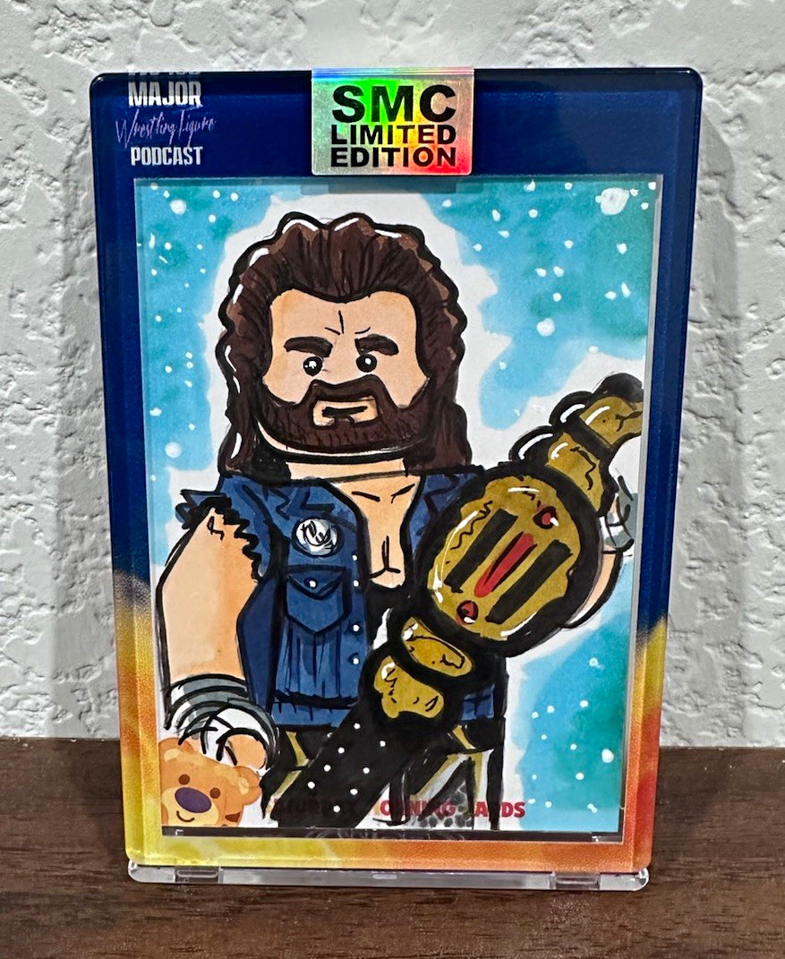Saturday Morning Cards 2026 Major Wrestling Figure Podcast TRUE 1/1 SKETCH AUTO