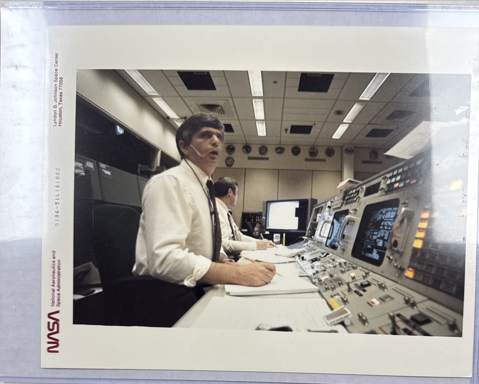 NASA STS-51L Challenger Flight Directors Jay Greene After Accident Press Photo A