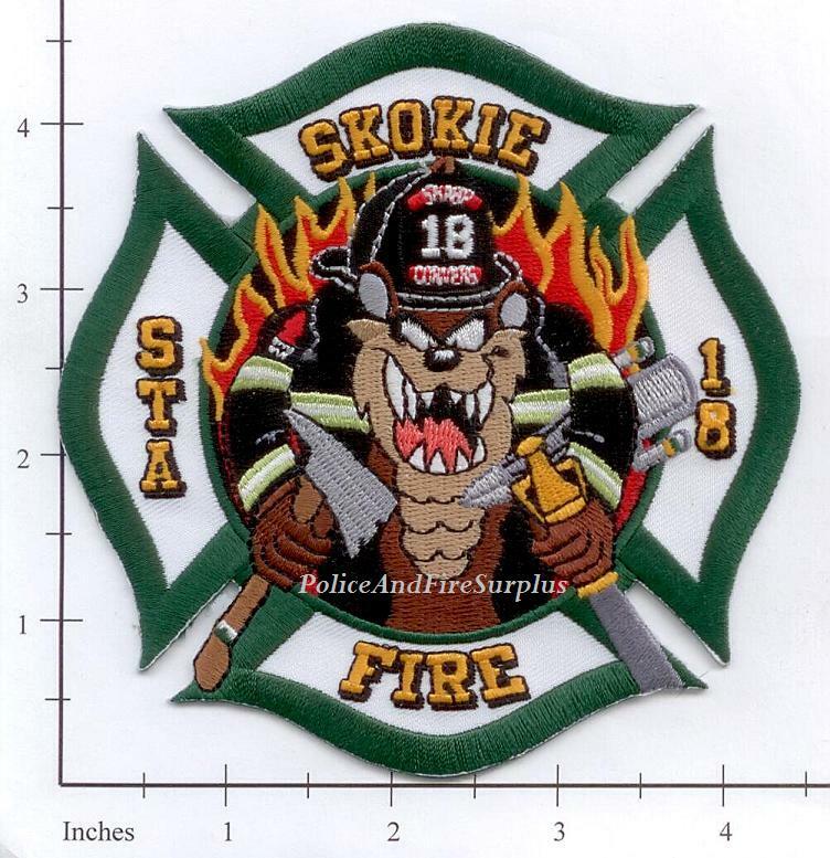 Illinois - Skokie Station 18 IL Fire Dept Patch