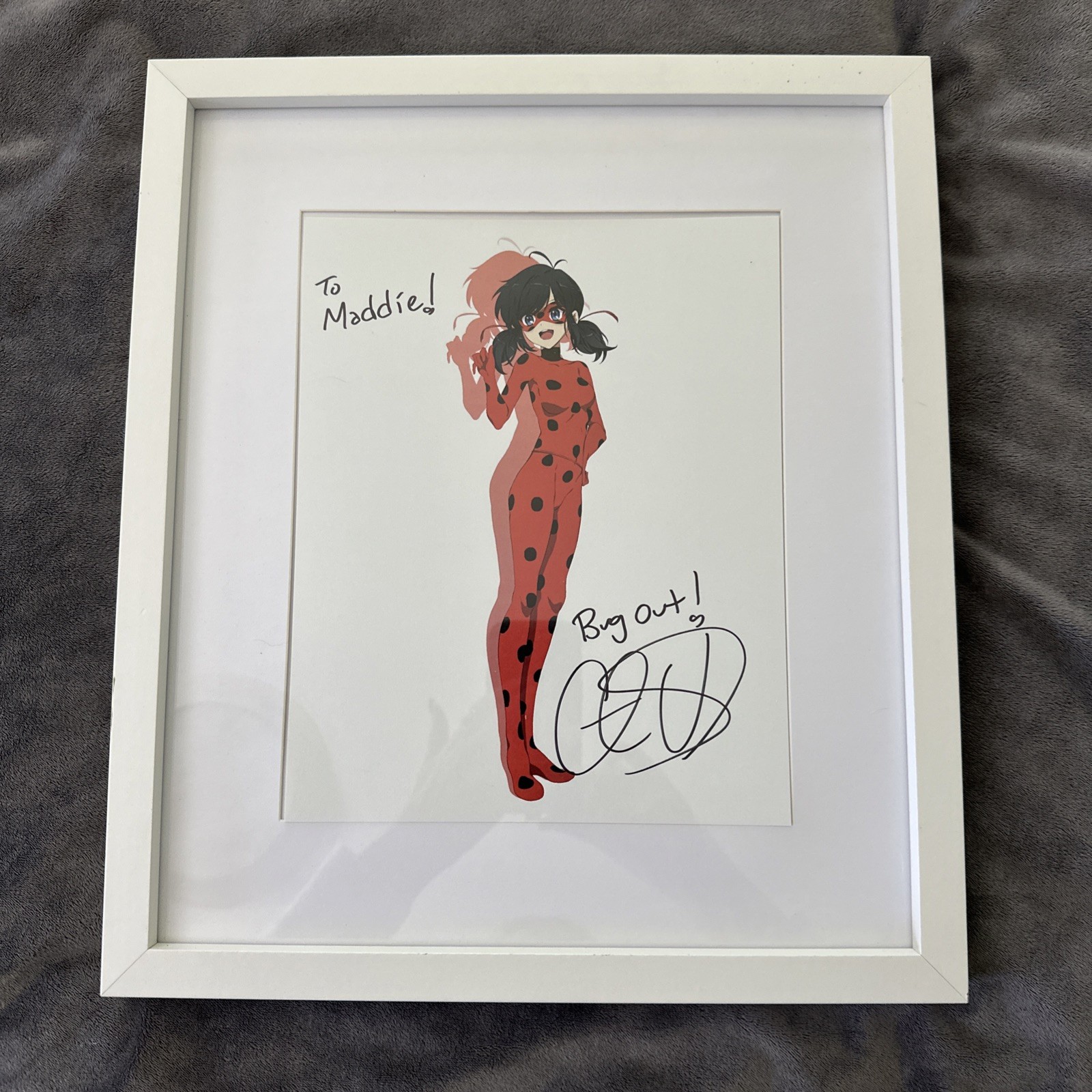 Cristina Vee Miraculous Ladybug Anime Print Signed Voice Actor Bug Out