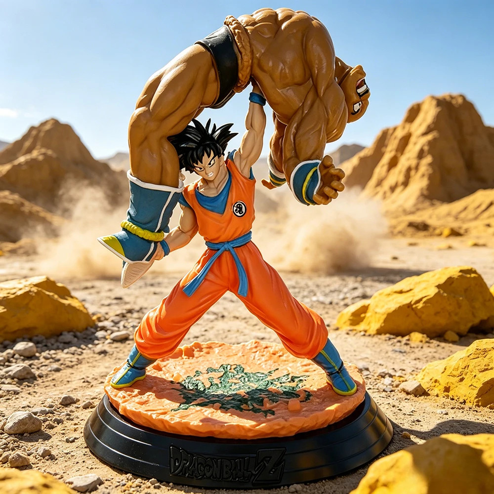 20cm Dragon Ball Z Goku vs Nappa PVC Action Figure Anime Collectible Toy Gift