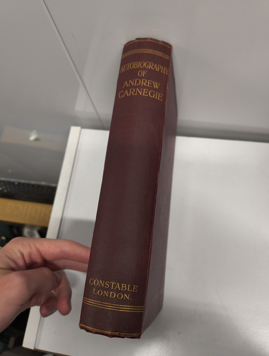 Andrew Carnegie Autobiography With Illustrations London 1920  Whitfield Carnegie