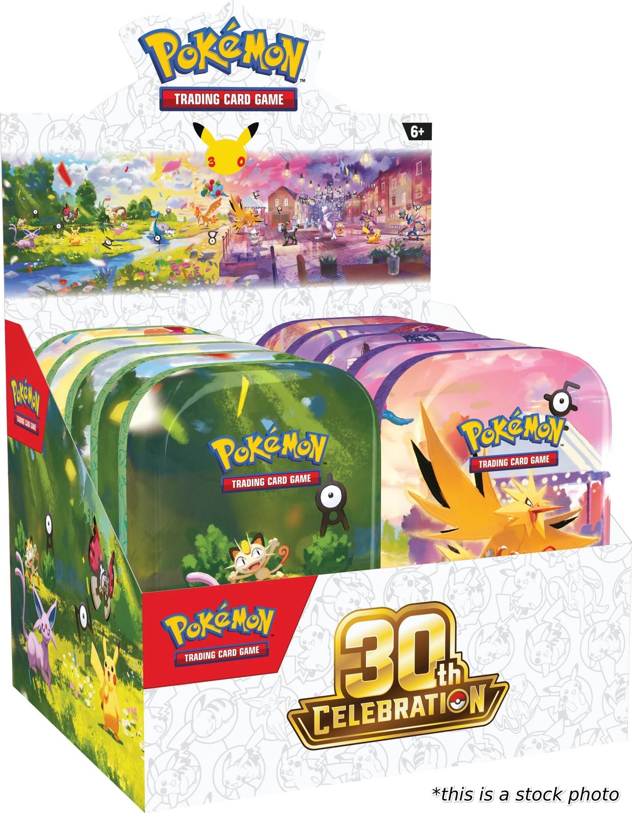 Pokemon 30th Celebration Mini Tin Display EN