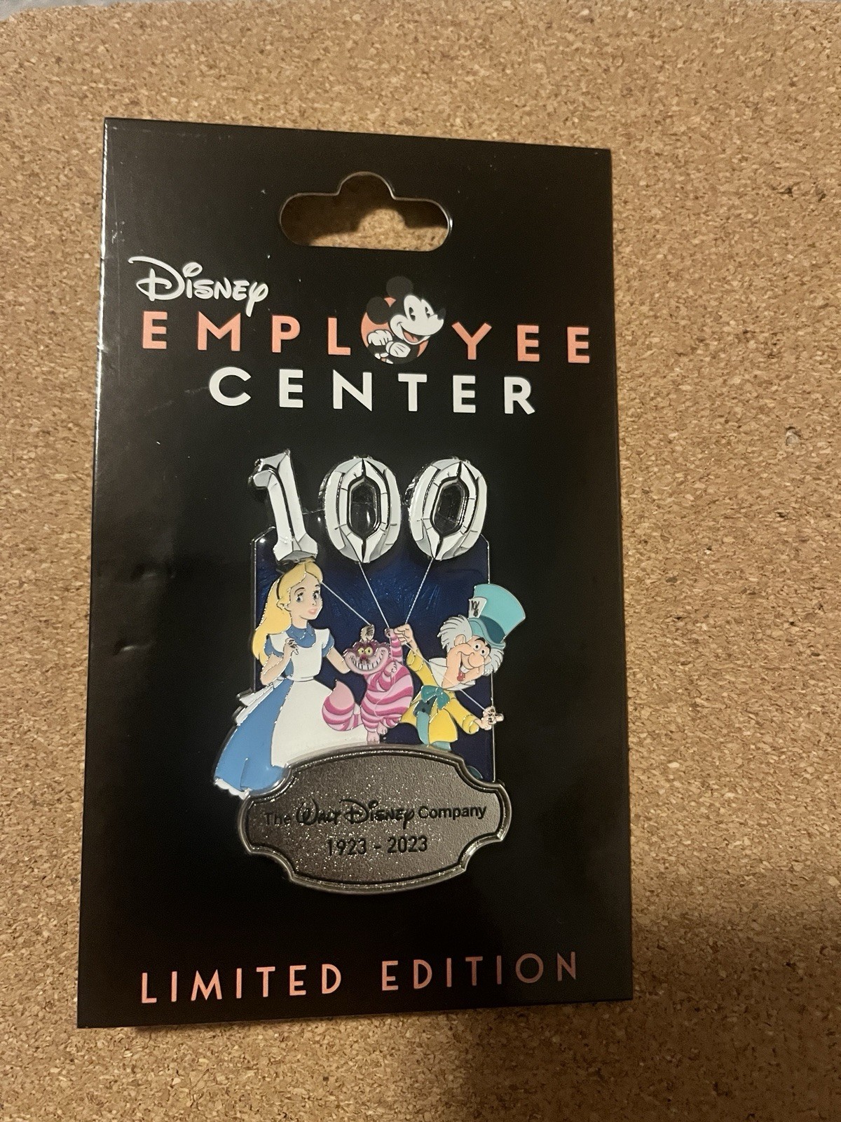 Disney DEC Pin Employee Center Alice In Wonderland Celebrating 100 Years LE 250