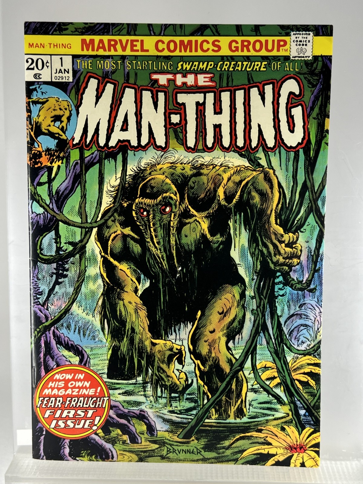 Man-Thing 1 ~Est. Higher Grade (See Pics) ~White pgs ~Lies Flat ~Key