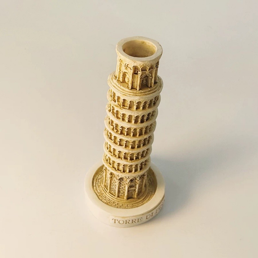 Italy Torre di Pisa Resin Statue Miniature Tourist Souvenir Home Desk Decor
