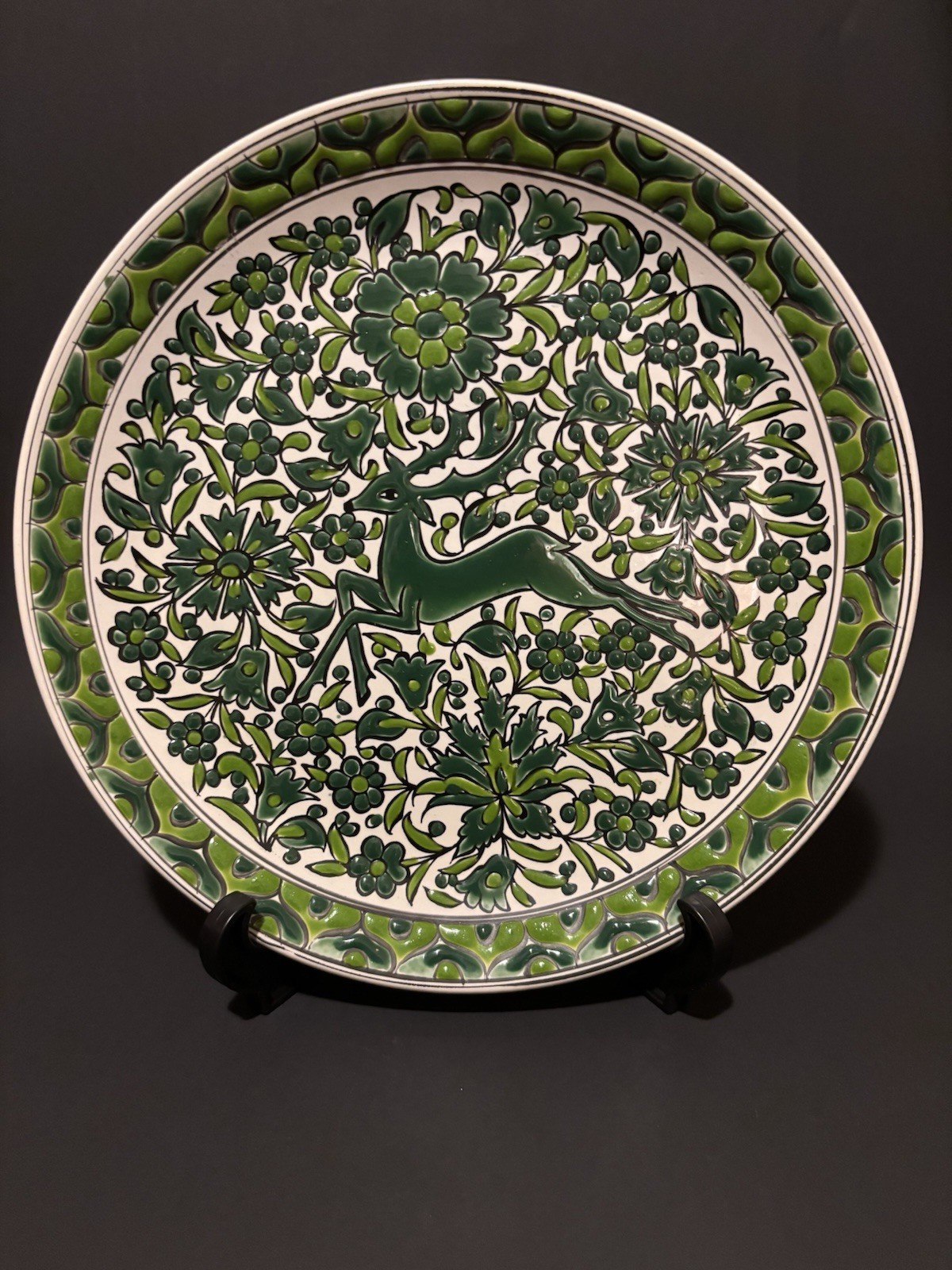 Vtg APOLLON KERAMIC Decorative Ceramic Plate