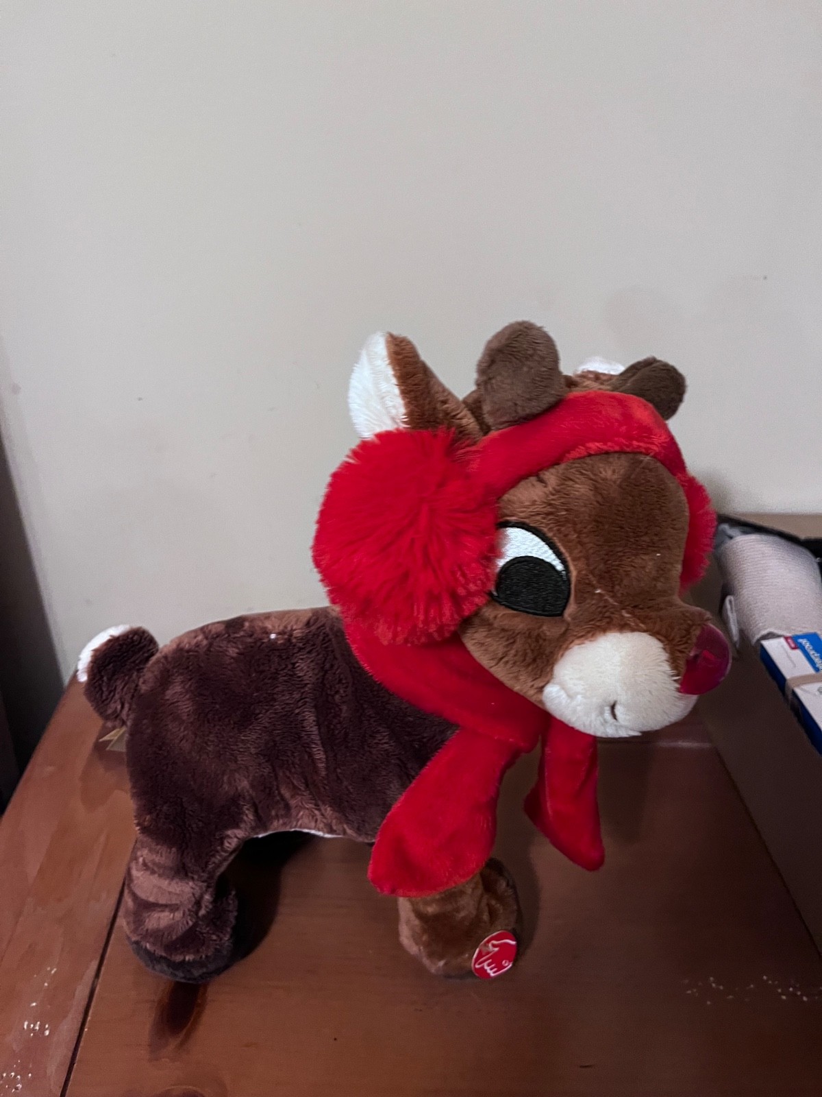 Dan Dee Rudolph The Red Nosed Reindeer Animated / Walks & Nose Blinks 12” w/ Tag