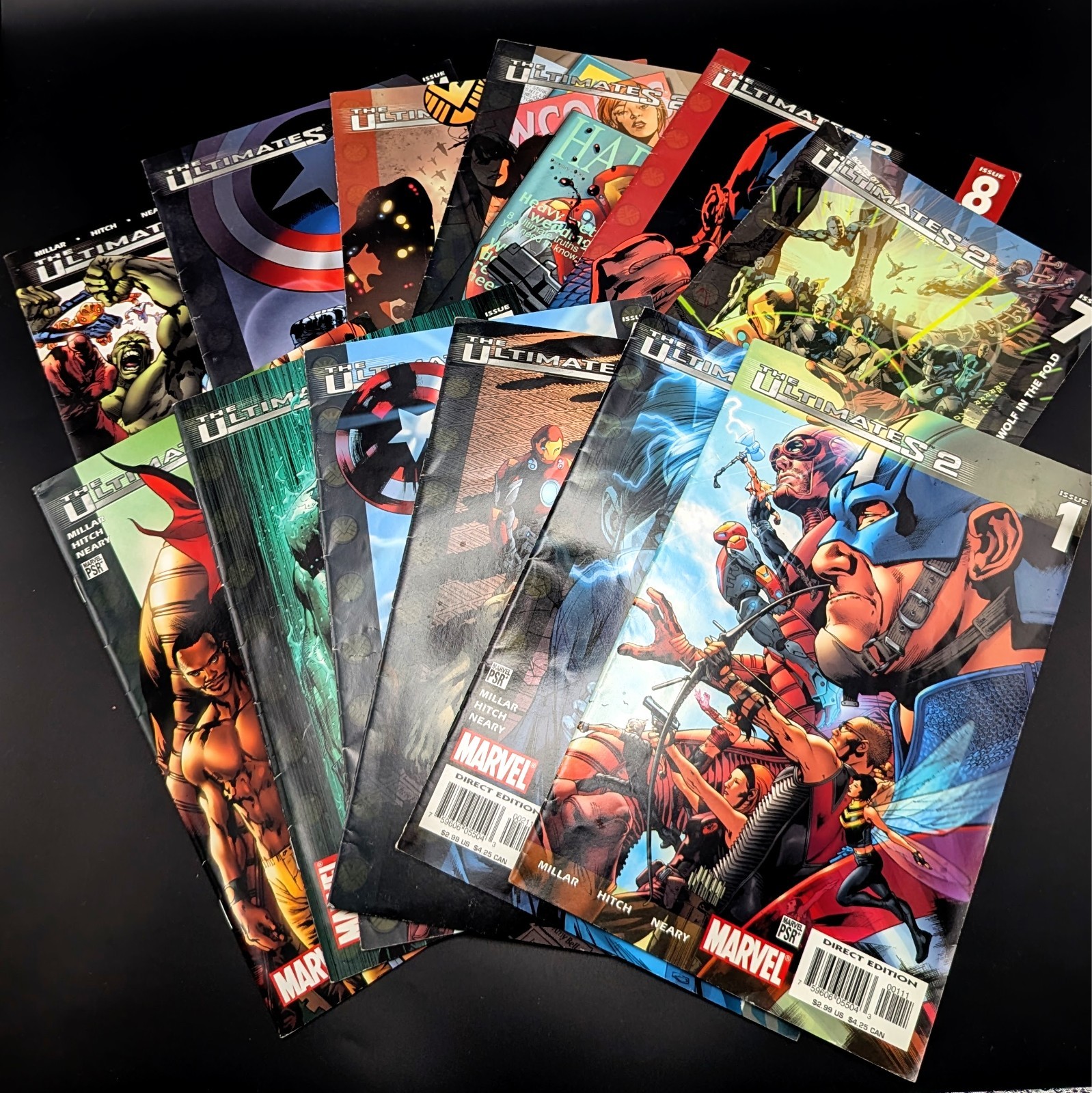 The Ultimates 2 Complete Run Lot #1-12 Mark Millar Bryan Hitch Marvel 2005