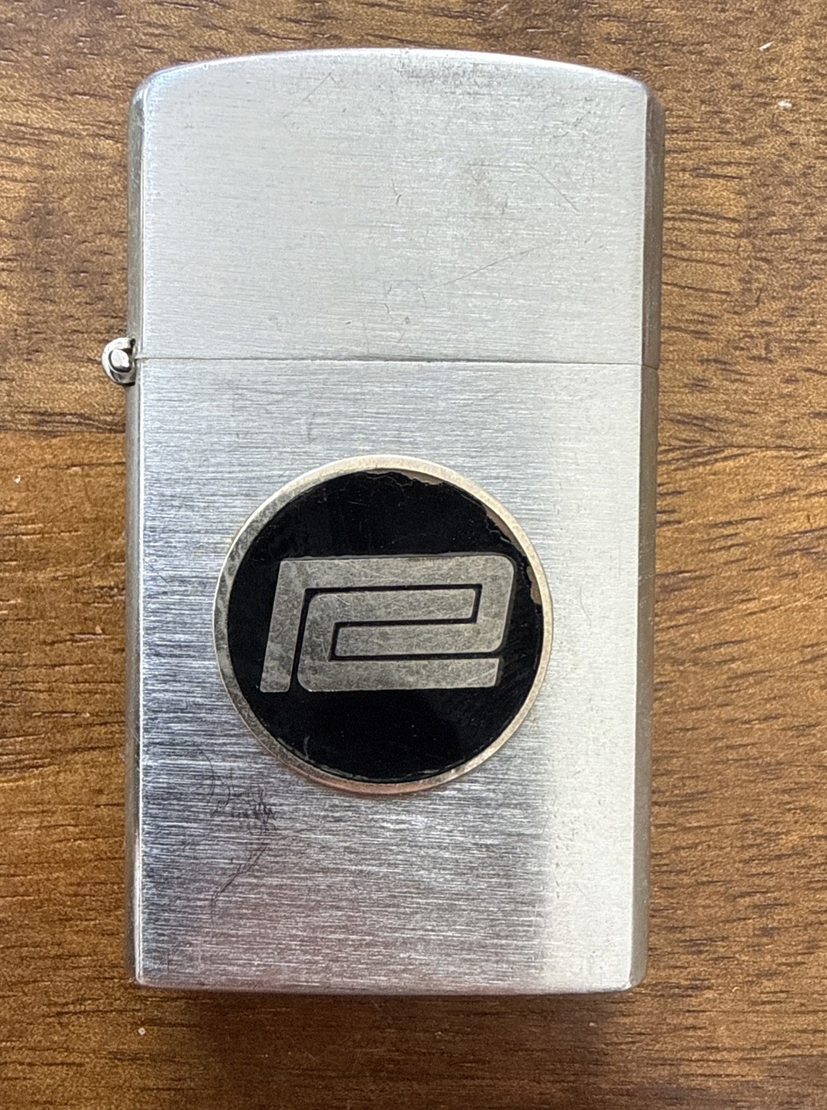 VINTAGE CREST-CRAFT SLIM LIGHTER ADVERTISING PENN CENTRAL RAILROAD