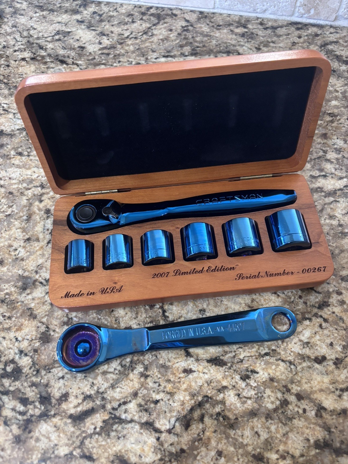 Craftsman 2007 Limited Edition Titanium Socket Set Serial #267 & Bottle Opener