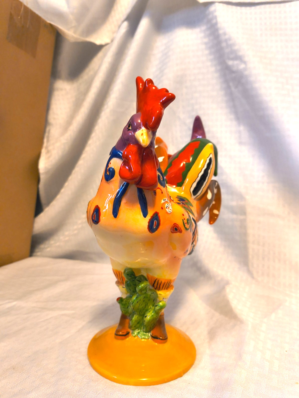 Vtg Westland Rooster Poultry in motion