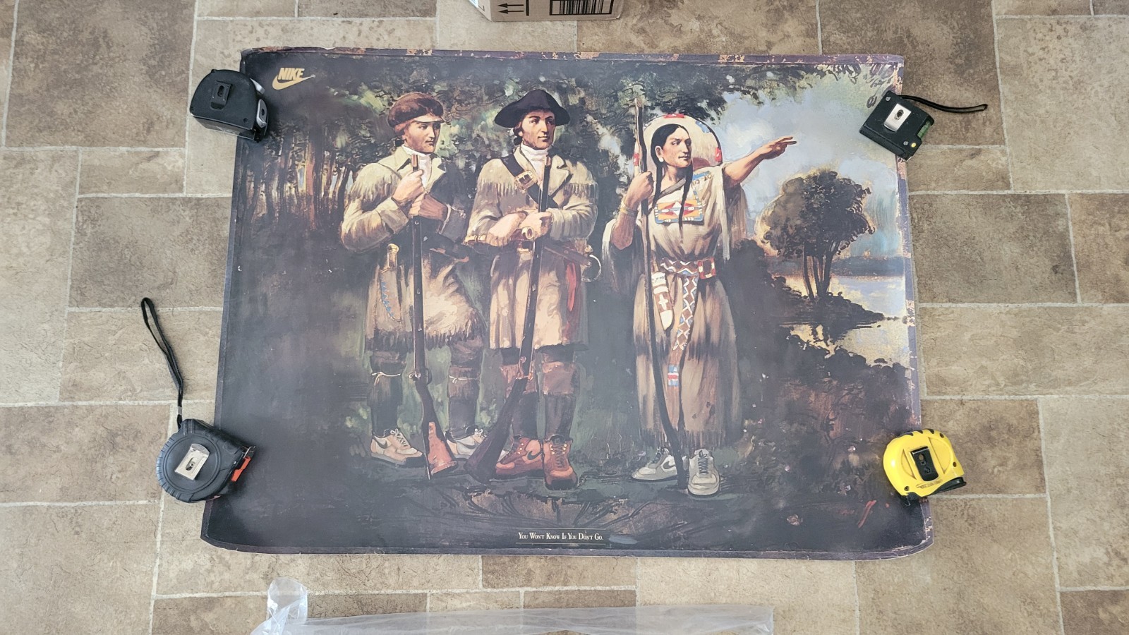 Vintage Nike Poster You Won\'t Know If You Don\'t Go Sacagawea Lewis & Clark VTG