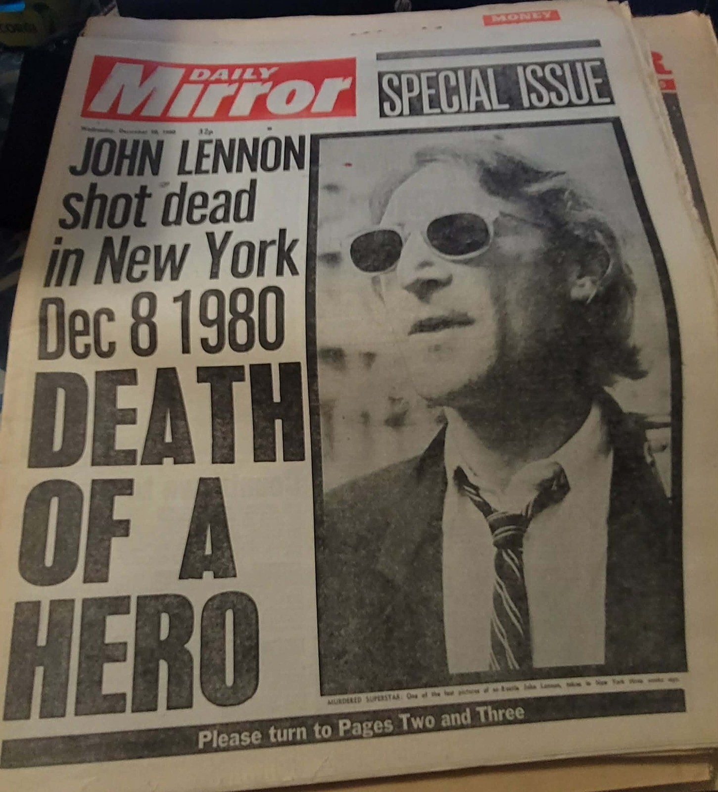 Vintage John Lennon Death UK Newspapers 1980 Tribute Archive Lot + Beatles 15pc Vintage John Lennon Death UK Newspapers 1980 Tribute Archive Lot + Beatles 15pc