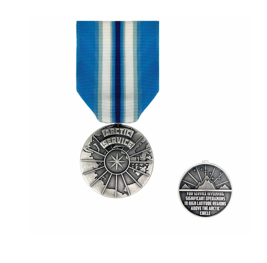 GENUINE U.S. Full Size Medal: US Navy Arctic Service