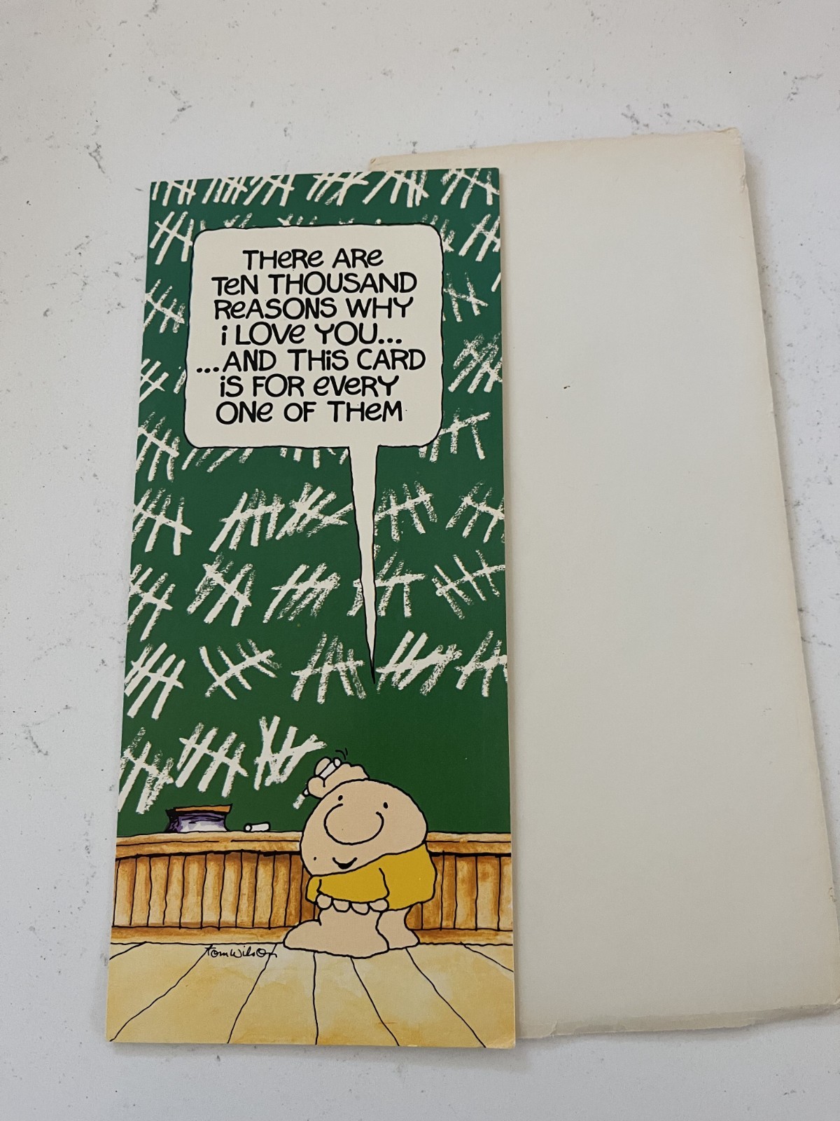 Vintage 1980 Tom Wilson American Greetings Unused ZIGGY I Love You Greeting Card