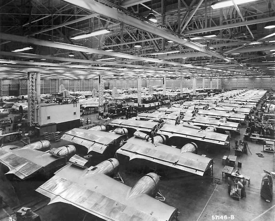 Boeing B-29 Superfortress Renton Plant World War II WWII WW2 8x10 Photo 644c