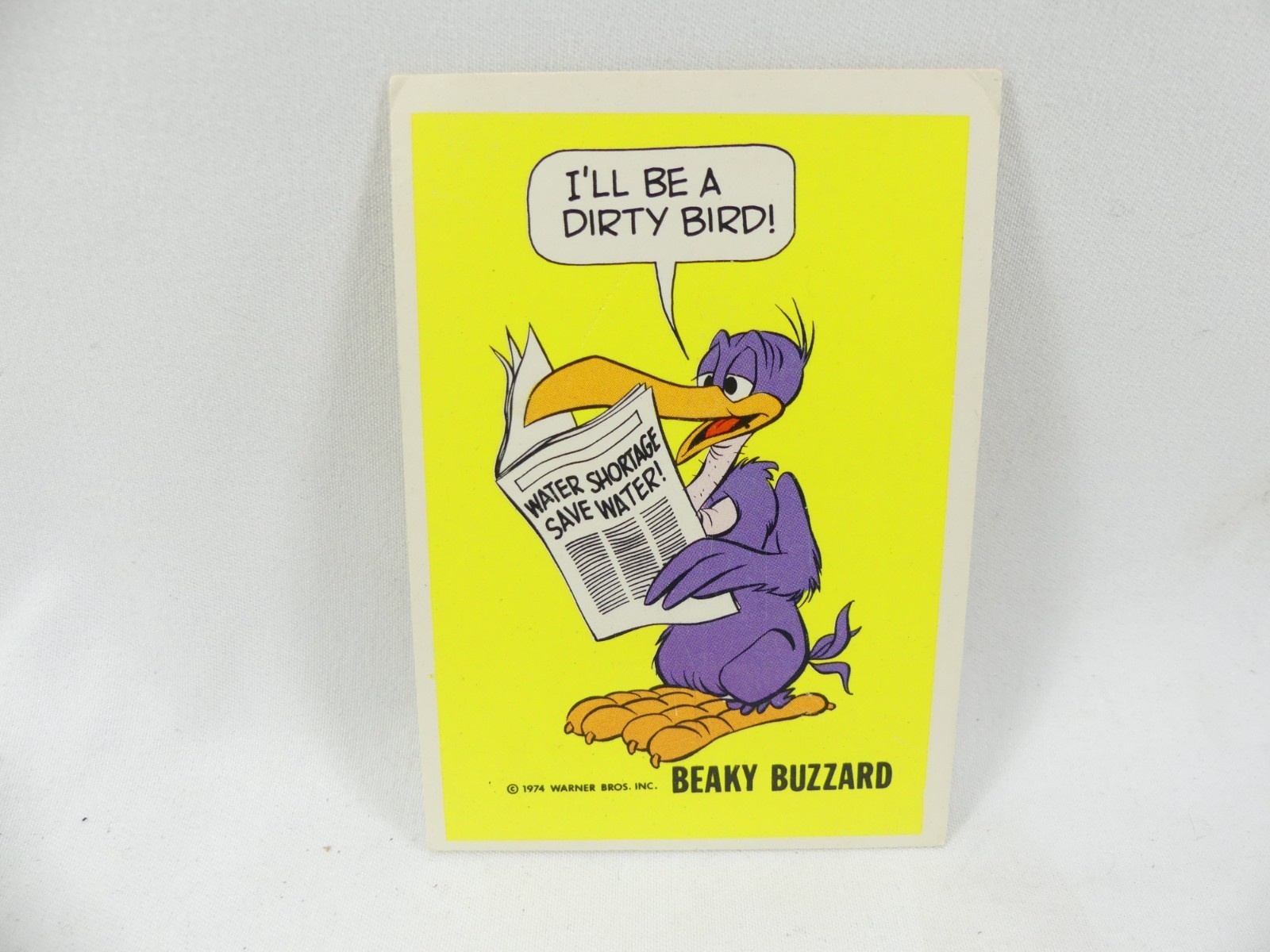 Vintage 1974 Beaky Buzzard Warner Bros. National Periodical Publications Card