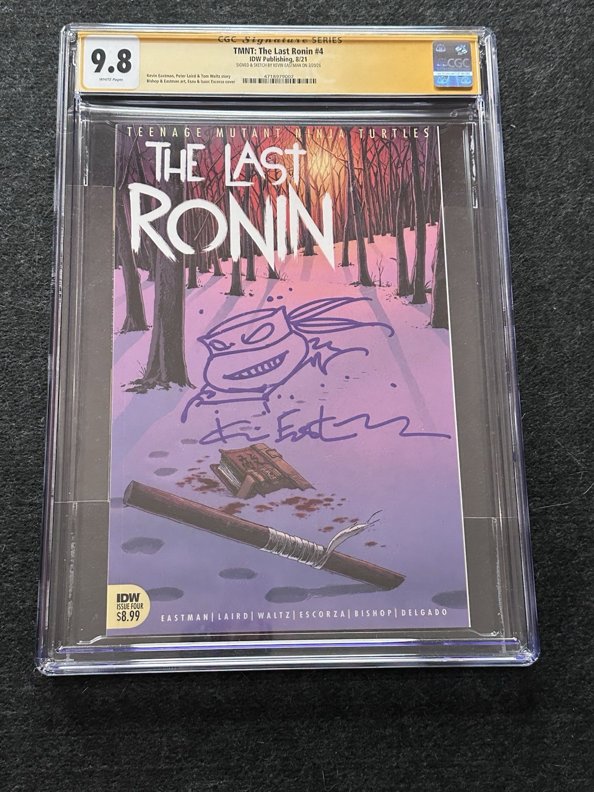 TMNT: The Last Ronin #4 CGC SS 9.8 Sign & Sketch Kevin Eastman 