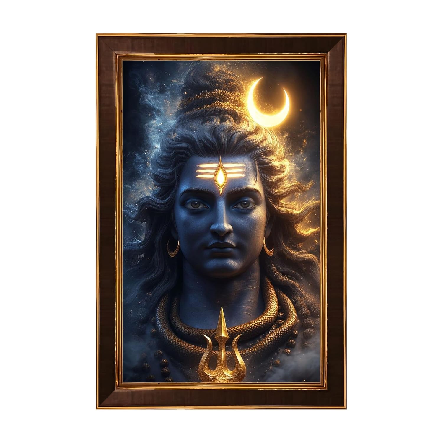 Lord Shiva Face Wall Photo Frame 8\ Lord Shiva Face Wall Photo Frame 8\