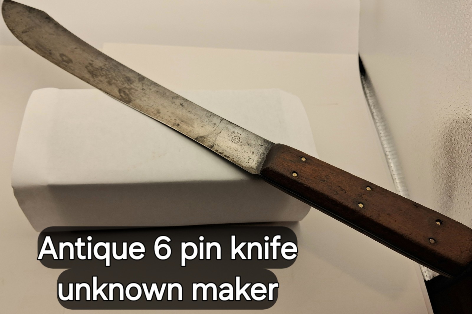 Antique 6 Pin Butcher Knife