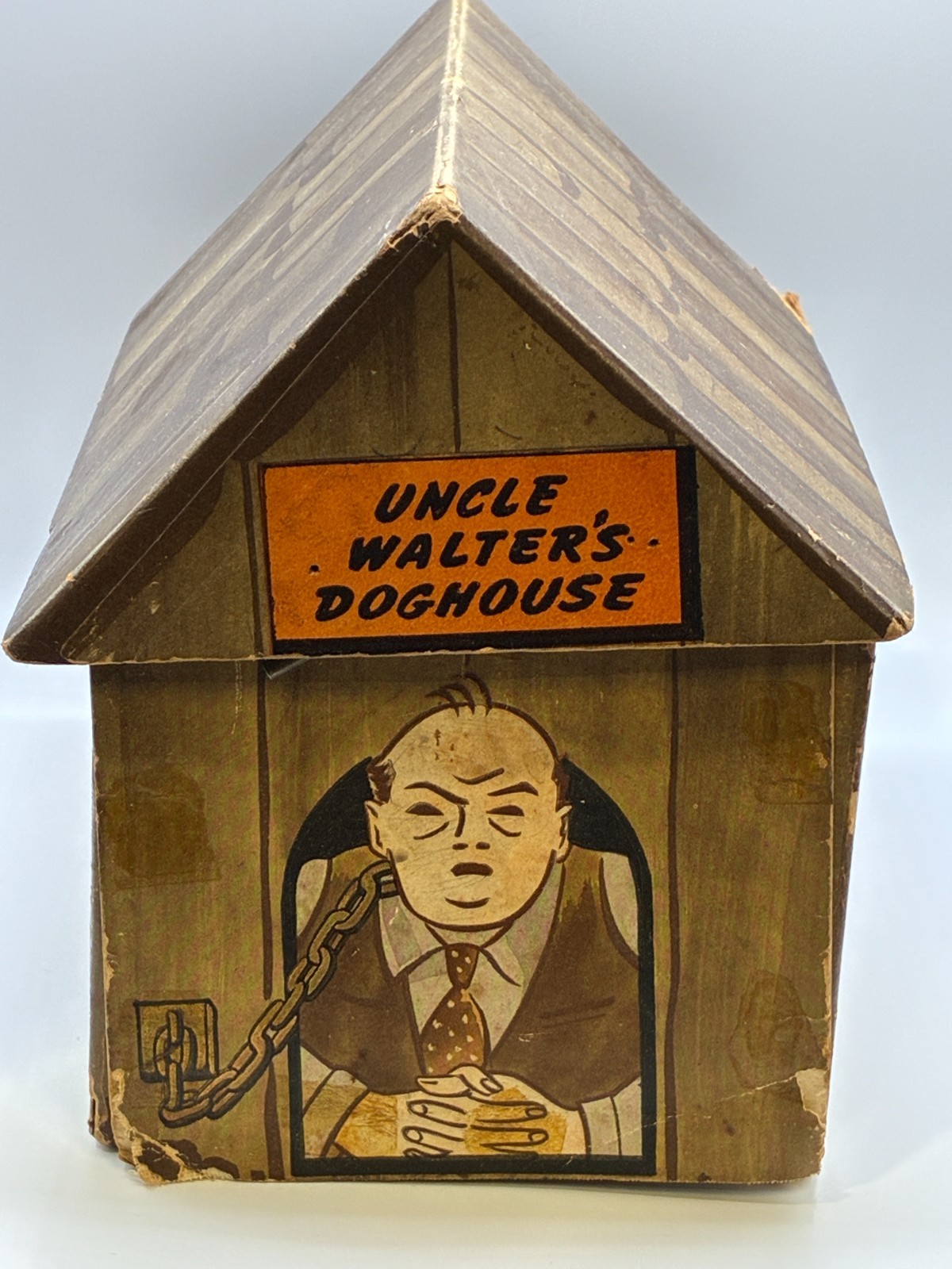 Vintage 1940 Sir Walter Raleigh Tobacco Uncle Walter's Doghouse Premium NBC Box
