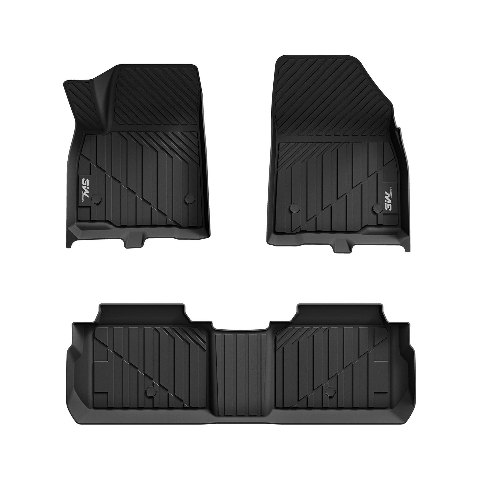 3W Floor Mats for Cadillac XT5 2016-2024 2025, Custom Fit All Weather TPE Flo...