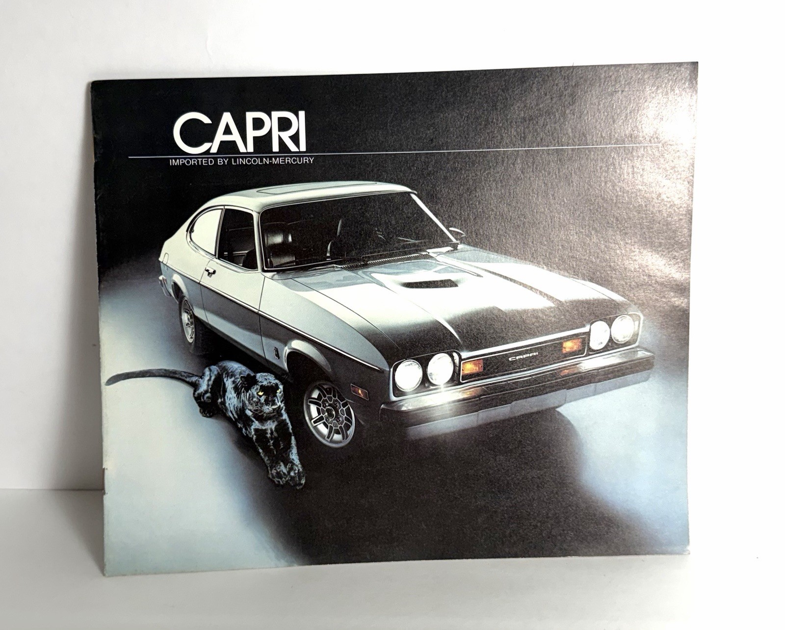 Original 1977 Mercury Capri Sales Brochure 77 Ghia Le Cat Black