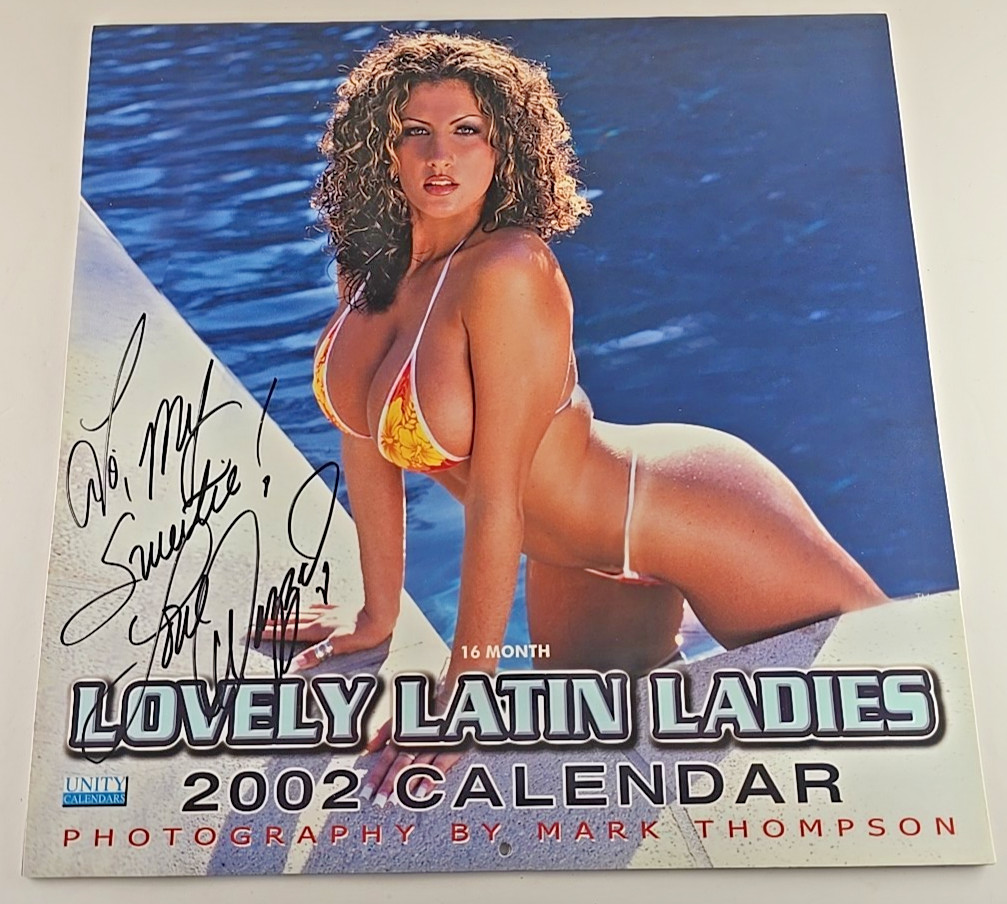 New Rare 2002 LOVELY LATIN LADIES 16 MONTH CALENDAR Signed by DAZZA