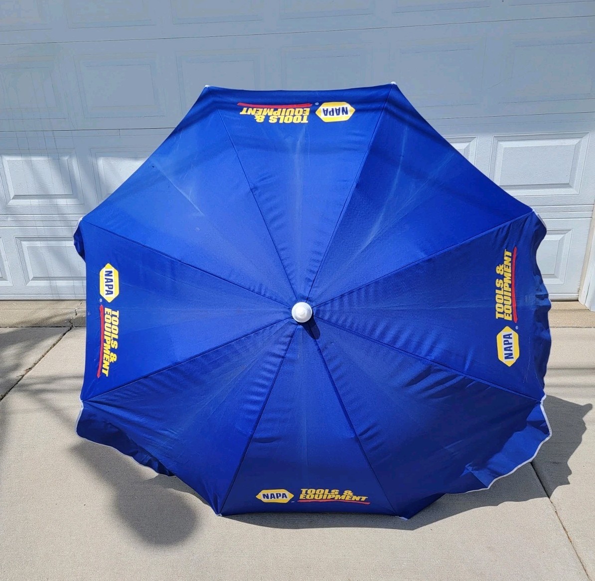 Vintage Napa Auto Parts Tools And Equipment Patio Beach Umbrella RARE