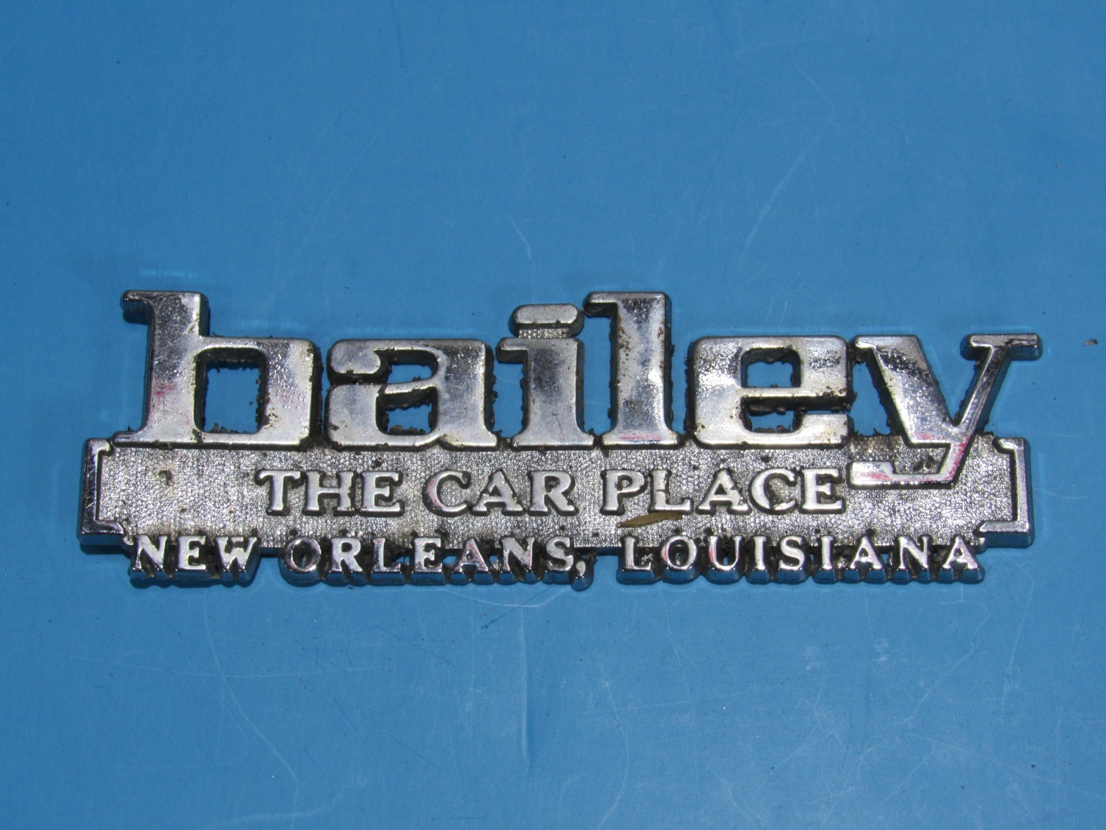 VTG Bailey Lincoln-Merc New Orleans Louisiana Metal Dealership Badge Emblem Tag
