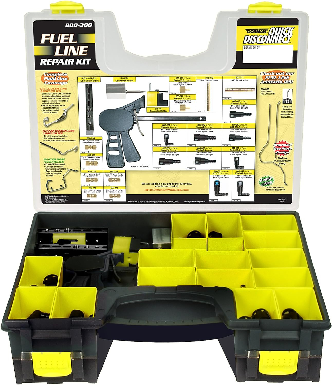 800-300 Nylon Fuel Line Repair Kit, 104 Piece Universal Fit