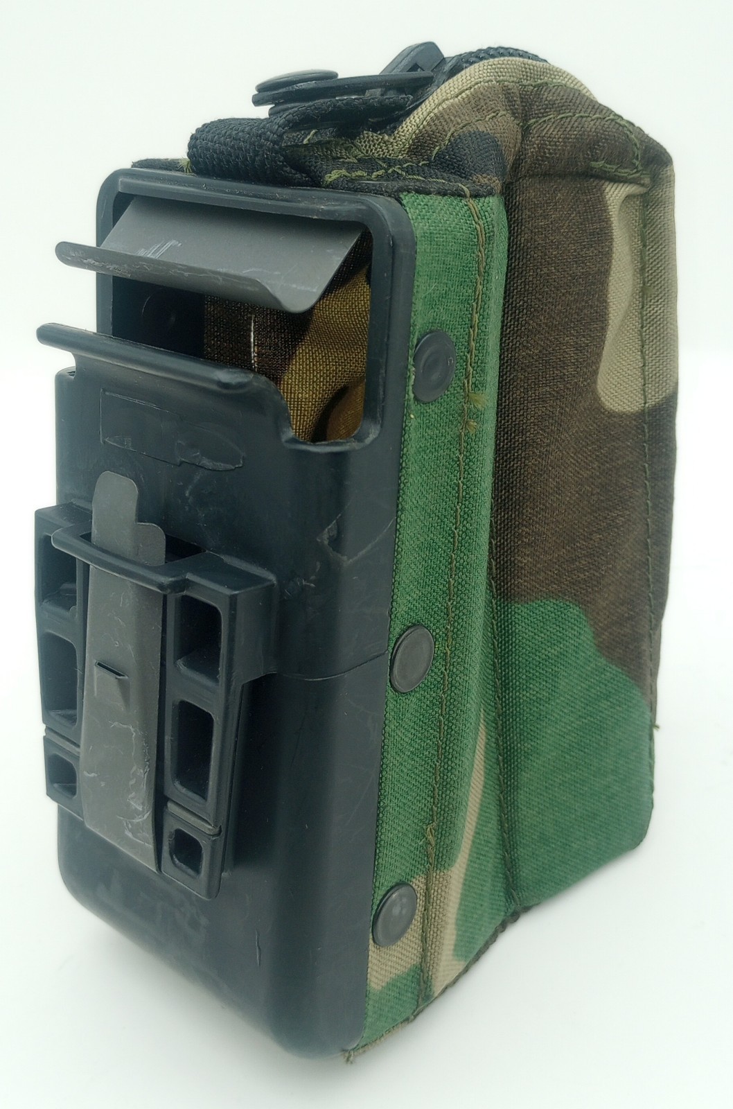 M249 100-Round Saw Ammo Pouches Nut Sack. M81 Woodland Camo. USGI Military Issue