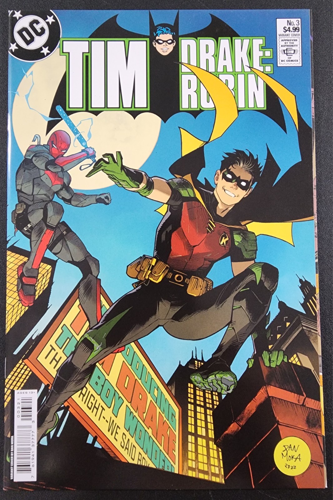 Tim Drake: Robin #3  NM  Dan Mora Homage Variant  Red Hood  DC Comics 2023