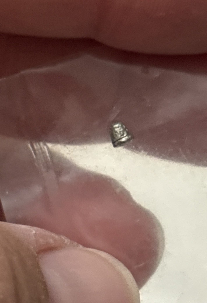 Rare HTF SUPER Micro Miniature Metal Sewing Thimble - Tiny Vintage