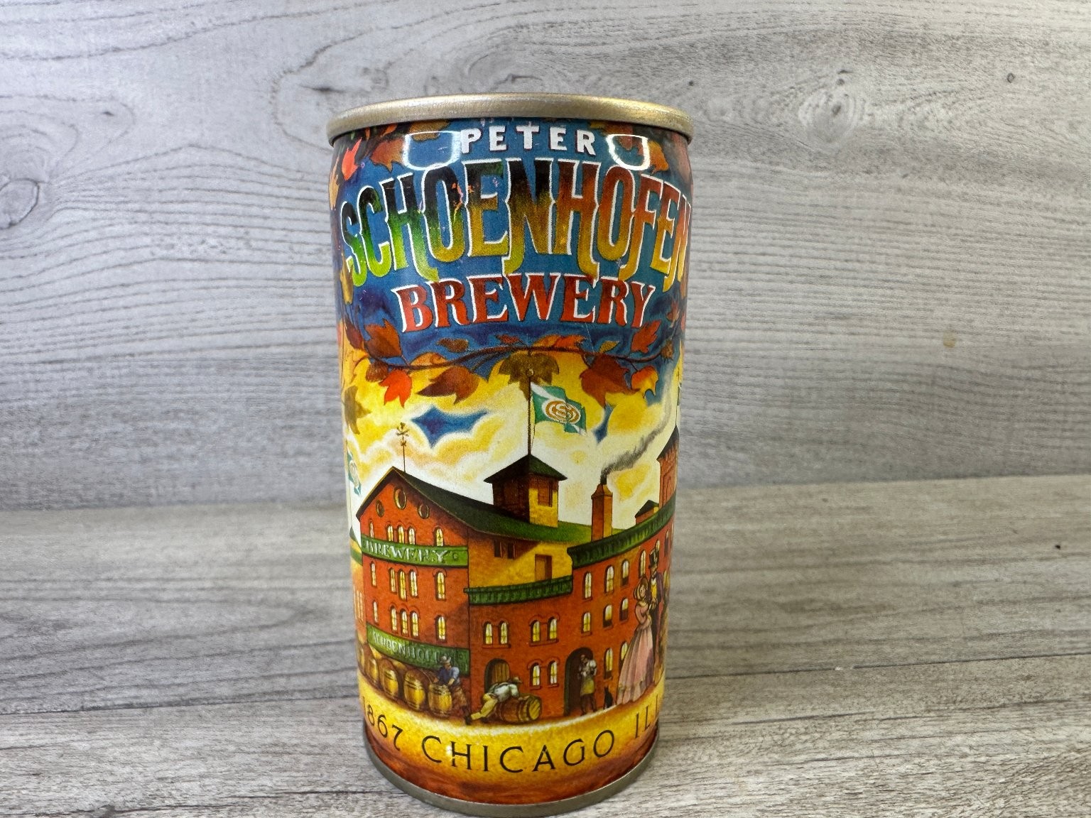 Peter Schoenhofen Brewery Beer Can Flat Top 12 FL OZ Limited Edition Steel 1978