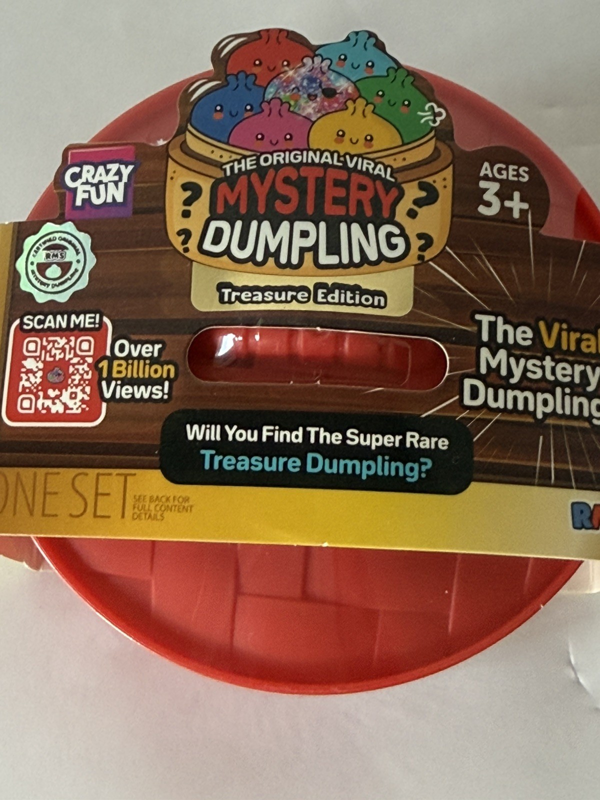 RMS five below- crazy Fun Mystery Dumpling Treasure Edition Blind Pack Red