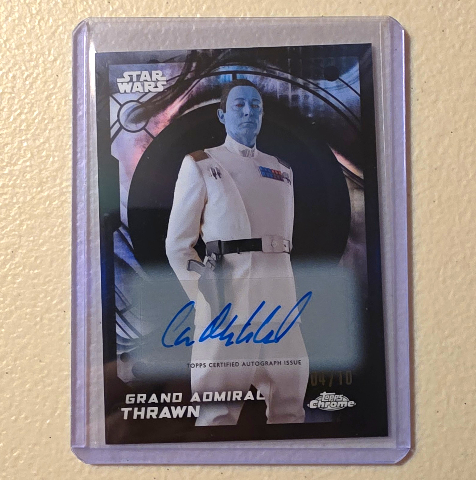 2025 Topps Chrome Star Wars Lars Mikkelsen Thrawn Auto /10