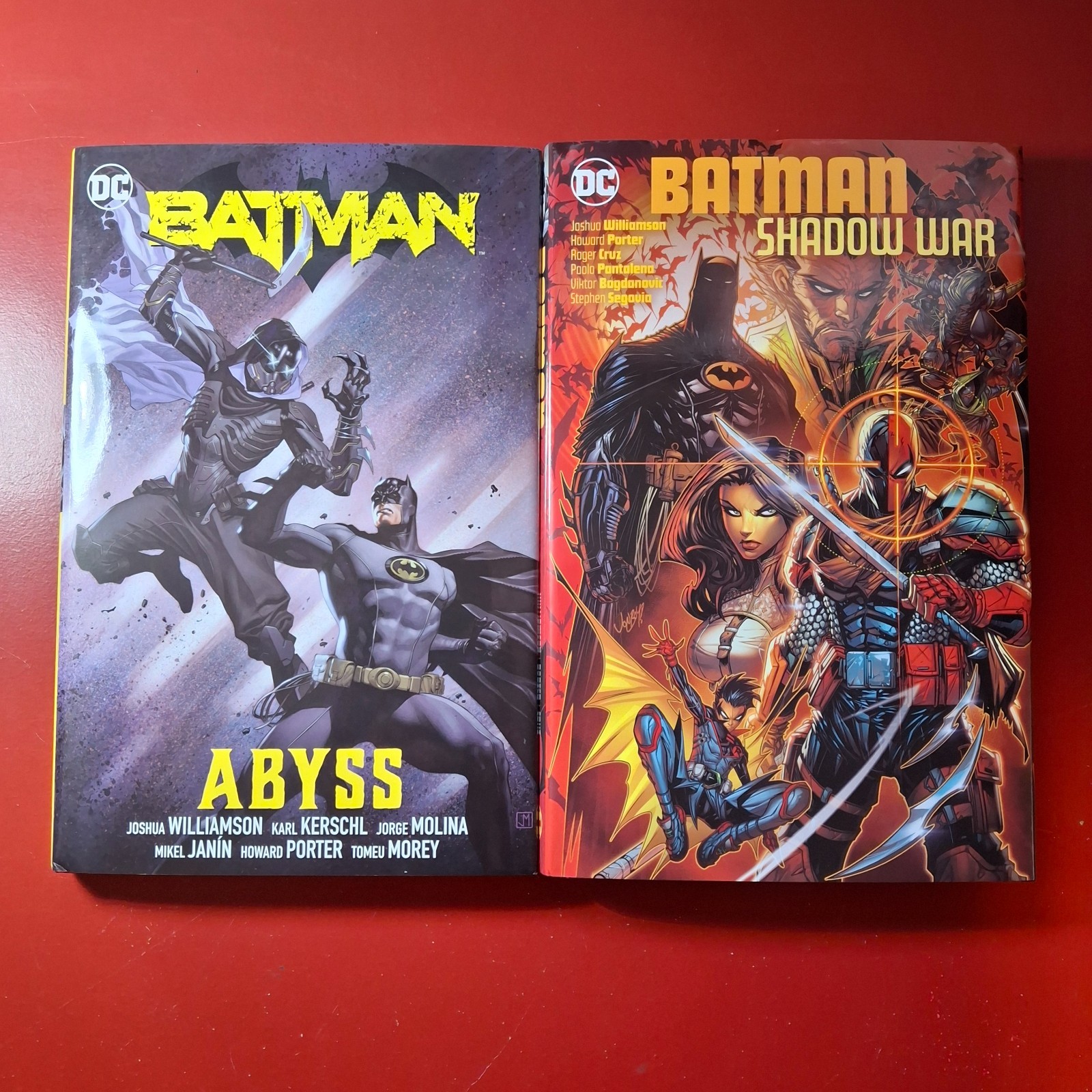 Batman: Abyss + Batman: Shadow War by Joshua Williamson HC Set