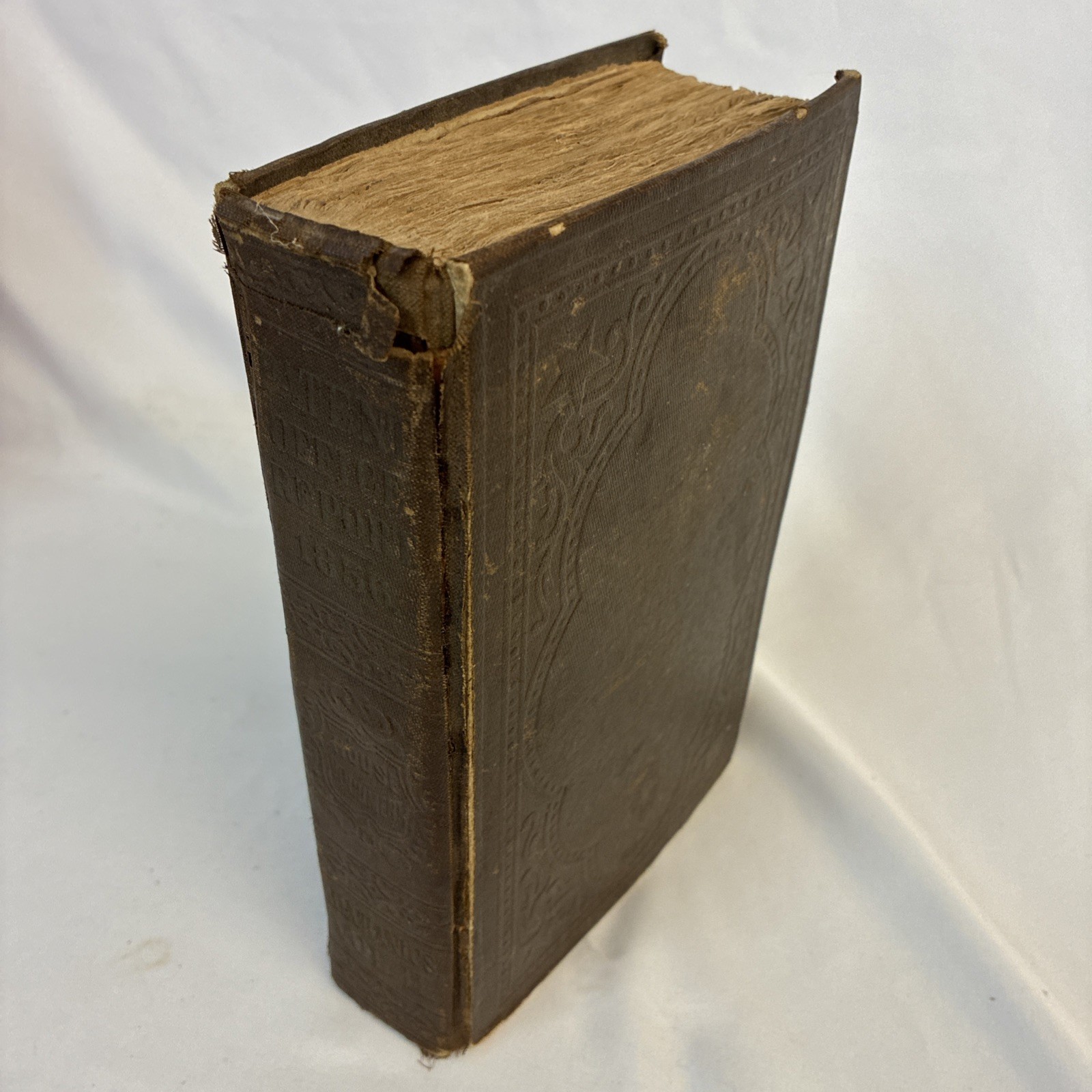 Antique 1872-1894 Repurposed 1856 Patent Report Turned Scrapbook Complete Full