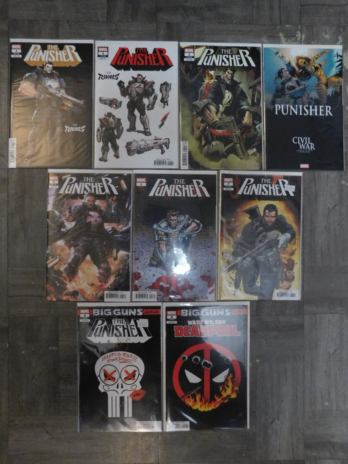 Punisher #1 2 3 4 5 6 7 8 NM #1-8 Variant Cover +Deadpool #8 Percy Lot 9 Books