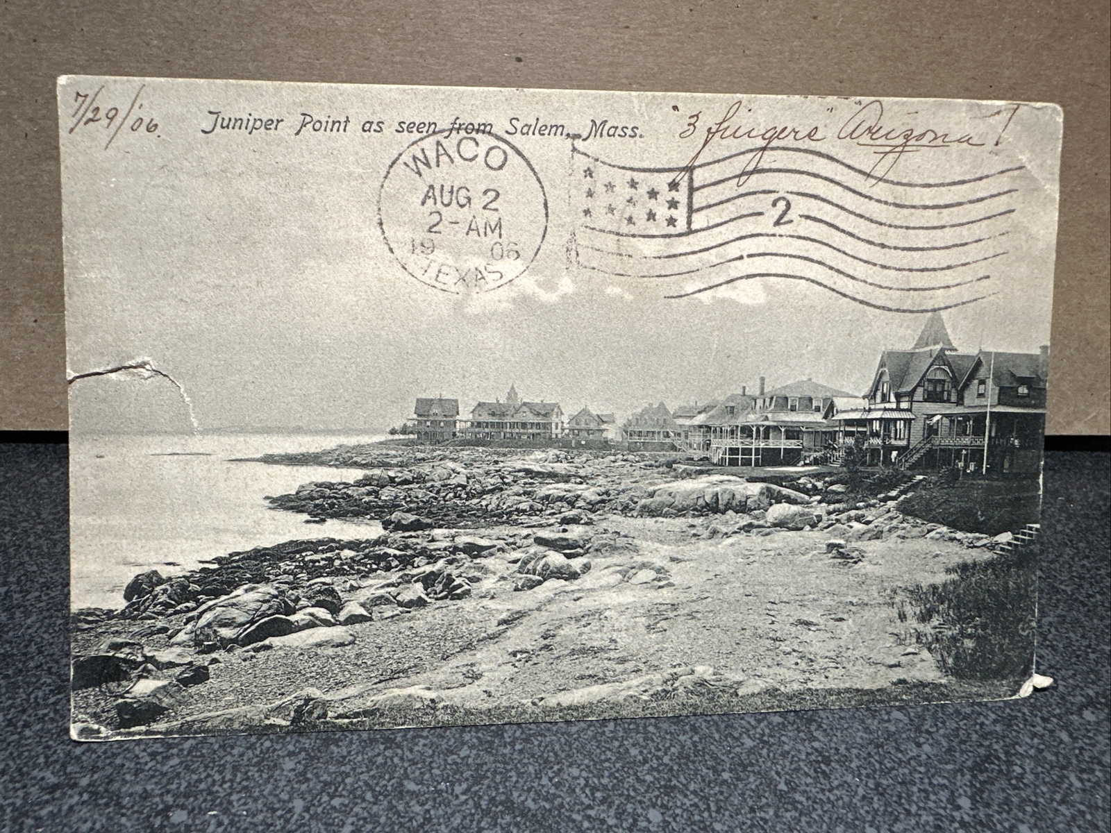 Juniper point as seen from Salem Massachusetts postcard ￼